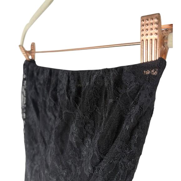 Somebodee The Bruna Lace Jumpsuit Dress Strapless Evening Goth Edgy Black Size S - Picture 7 of 12